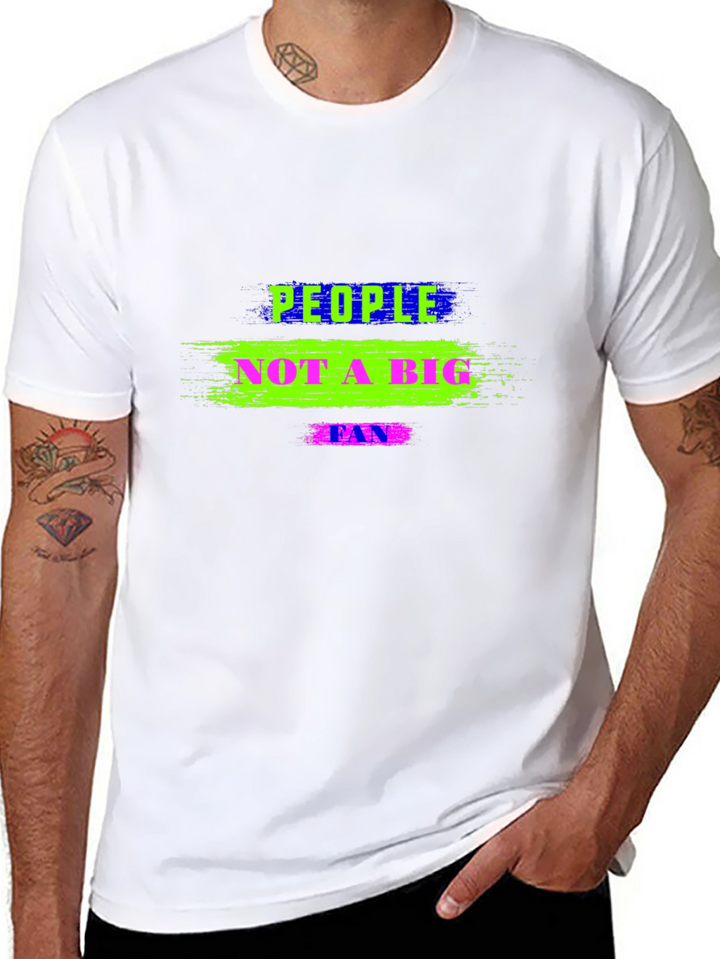 People Not A Big Fan Black T-Shirt