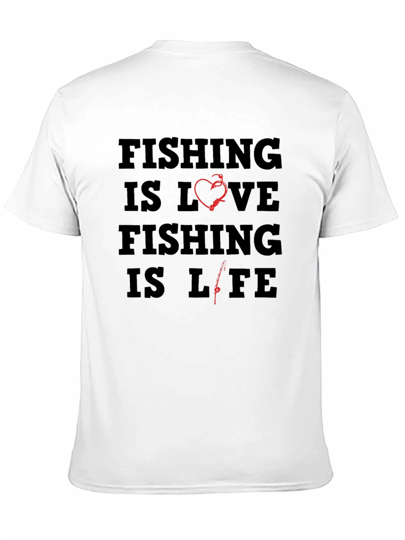 Fishing is Love Black Graphic Tee