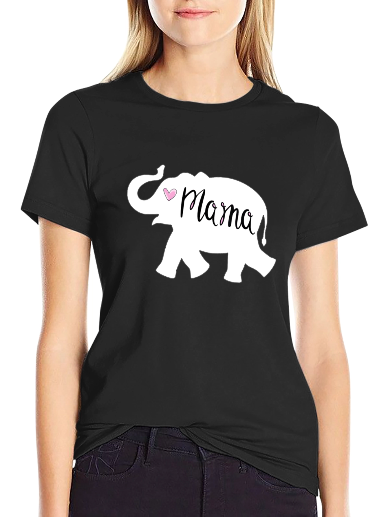 Mama Elephant Graphic Tee - Cute Mothers Day Gift