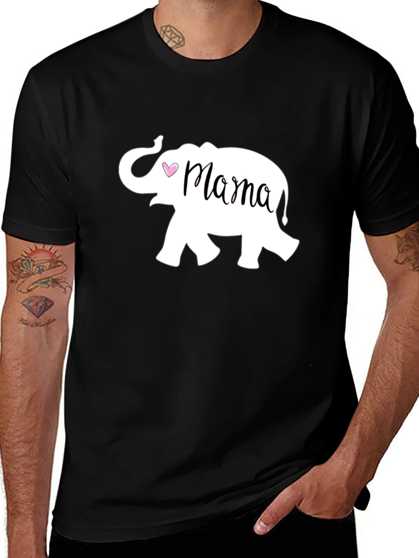 Mama Elephant Graphic Tee - Cute Mothers Day Gift