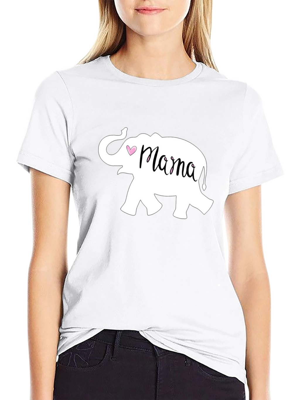 Mama Elephant Graphic Tee - Cute Mothers Day Gift