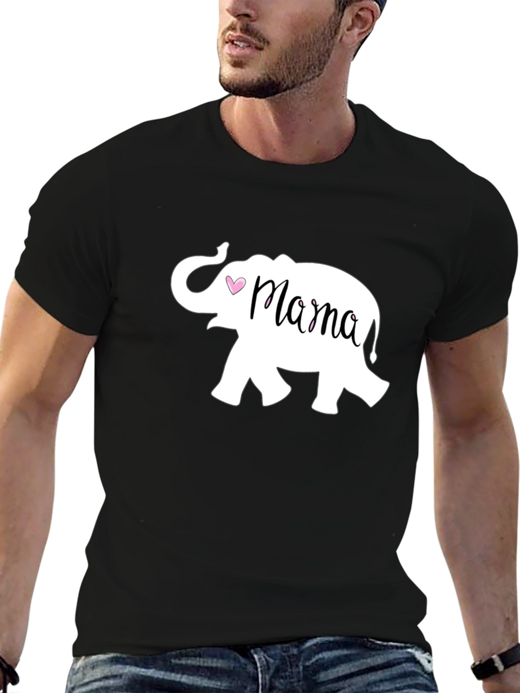 Mama Elephant Graphic Tee - Cute Mothers Day Gift