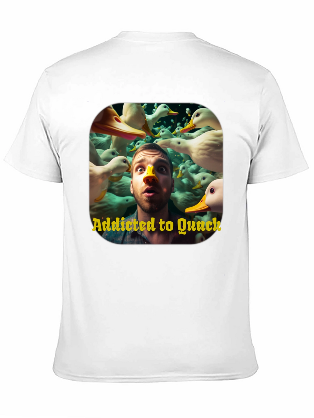 Addicted to Quack Graphic Tee - Duck Lover T-Shirt
