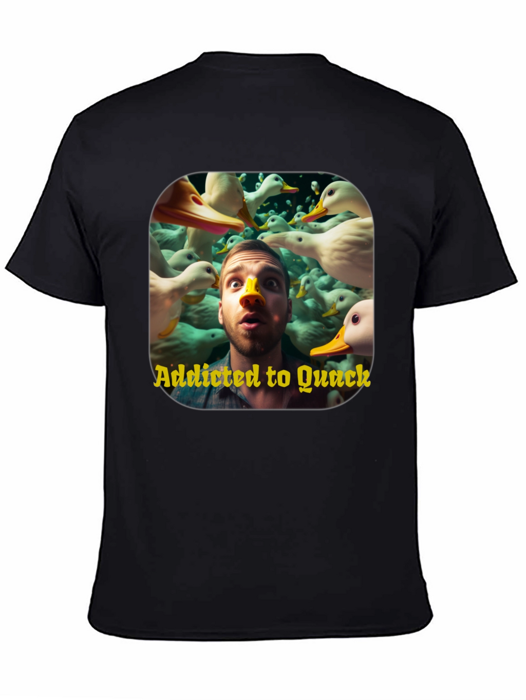 Addicted to Quack Graphic Tee - Duck Lover T-Shirt