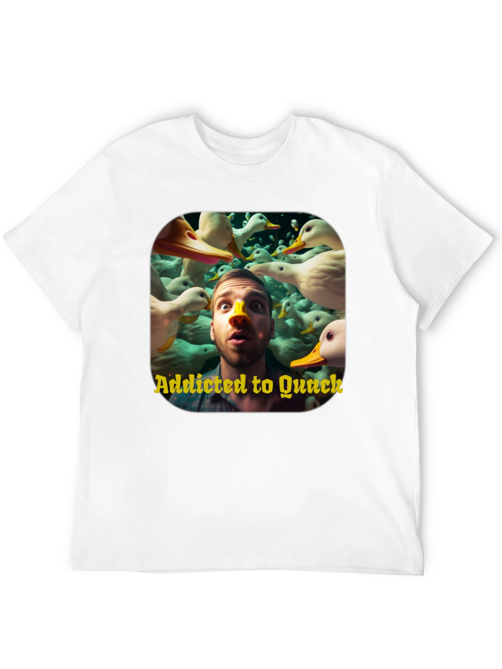 Addicted to Quack Graphic Tee - Duck Lover T-Shirt