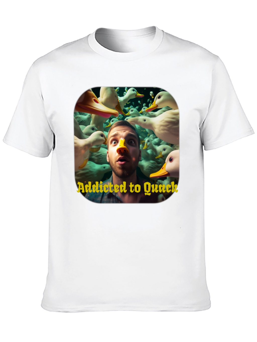 Addicted to Quack Graphic Tee - Duck Lover T-Shirt