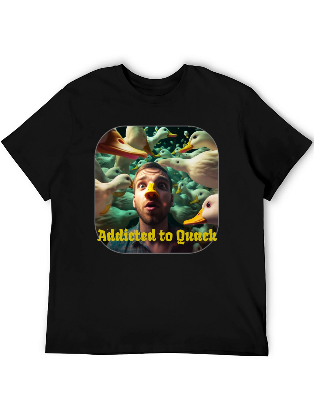 Addicted to Quack Graphic Tee - Duck Lover T-Shirt