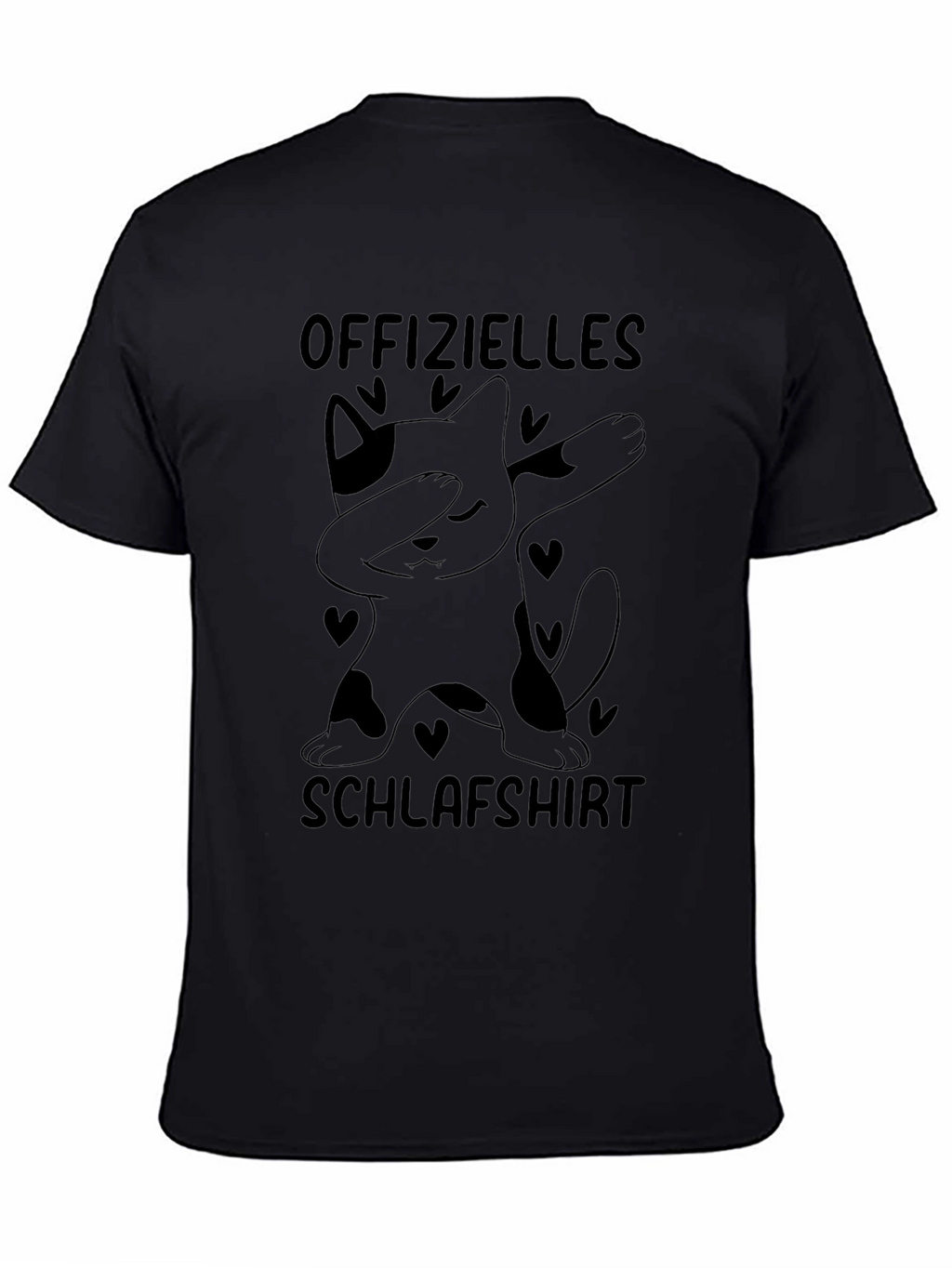 Funny Cat Dabbing T-Shirt - Schlafshirt