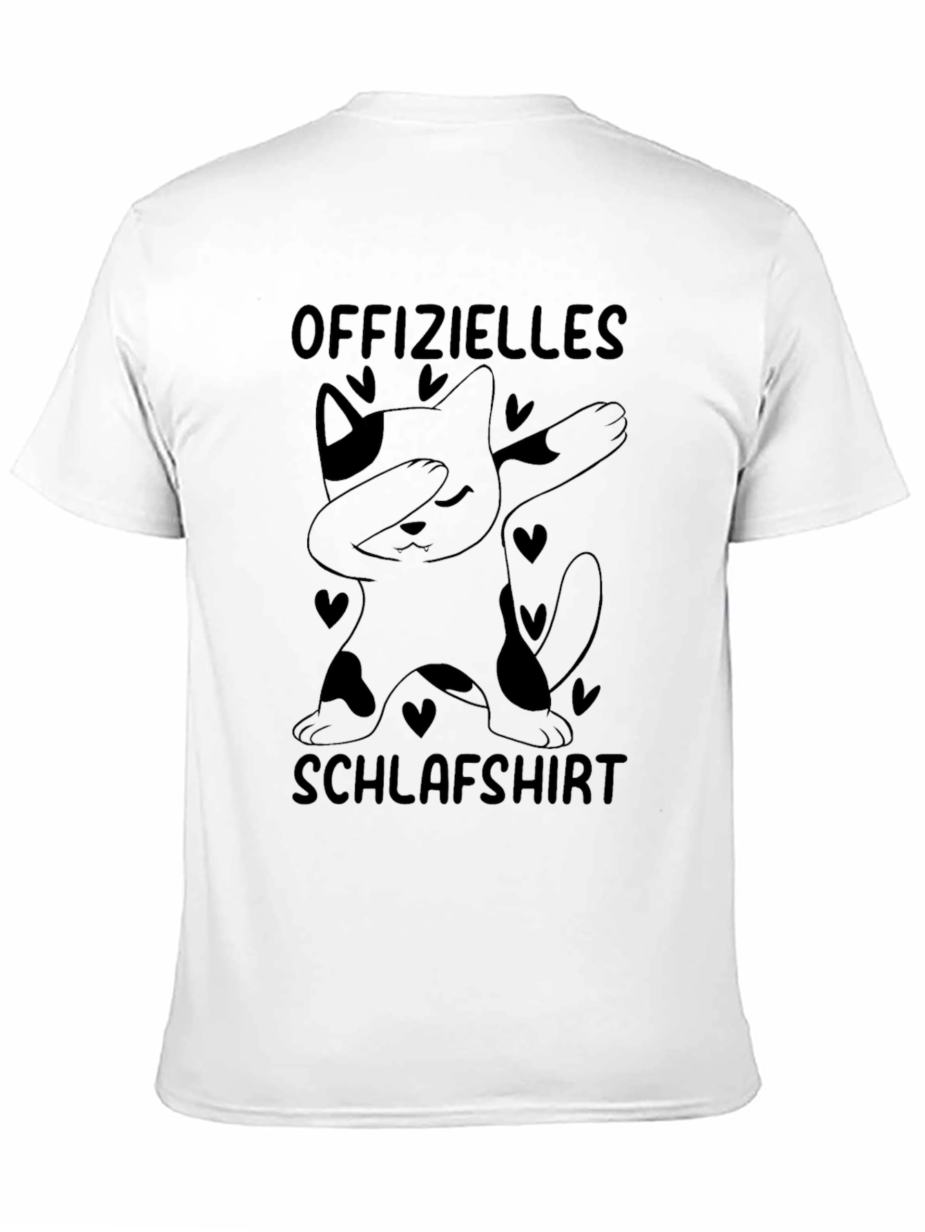 Funny Cat Dabbing T-Shirt - Schlafshirt