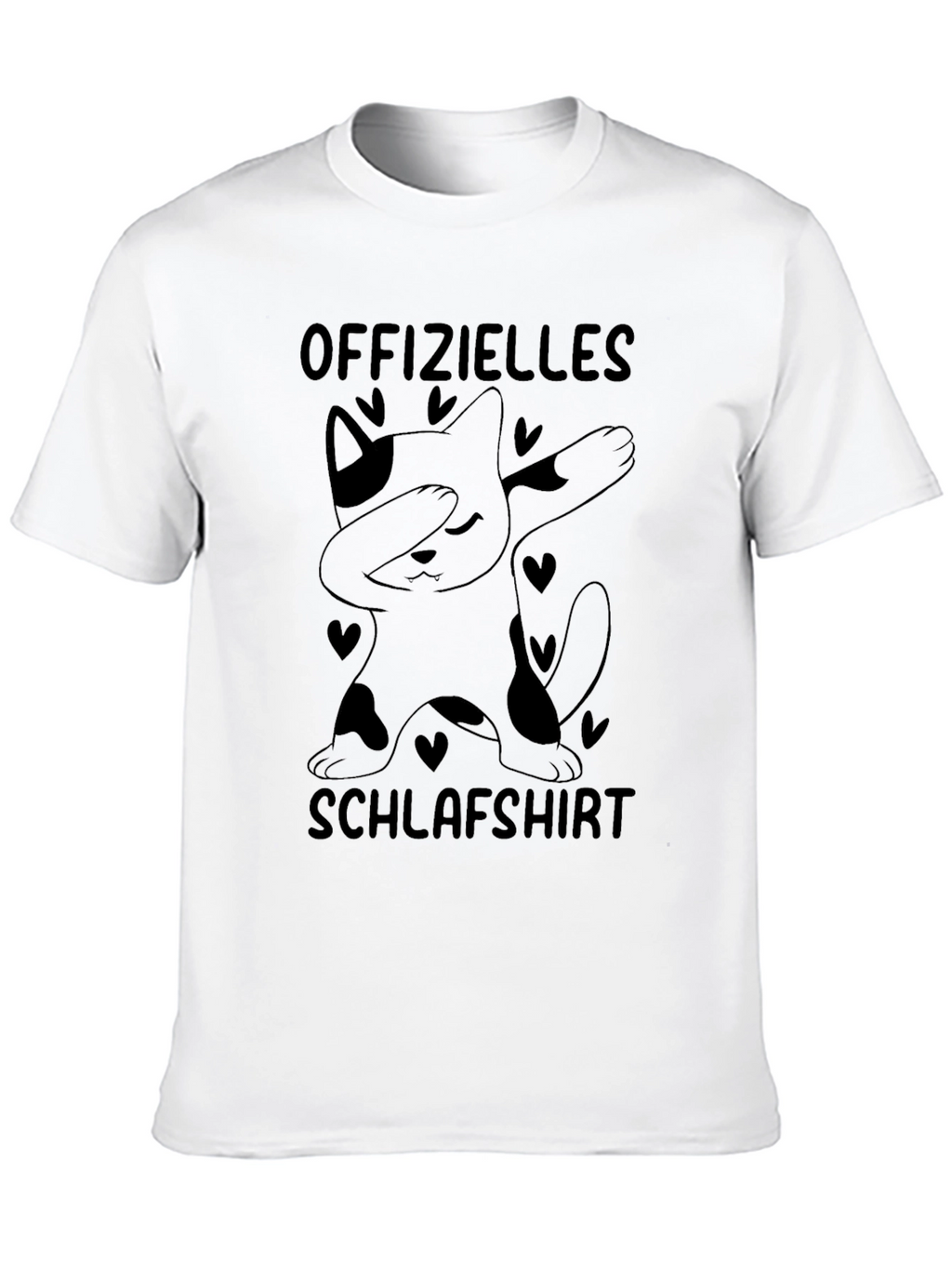 Funny Cat Dabbing T-Shirt - Schlafshirt