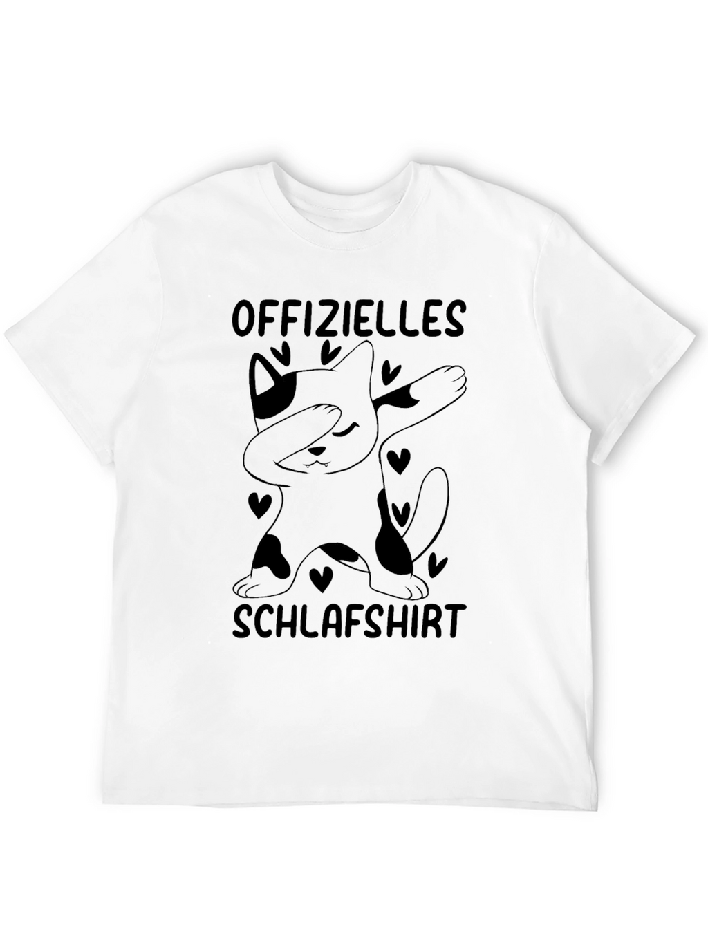 Funny Cat Dabbing T-Shirt - Schlafshirt