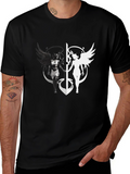 Yin Yang Angel & Demon Graphic T-Shirt