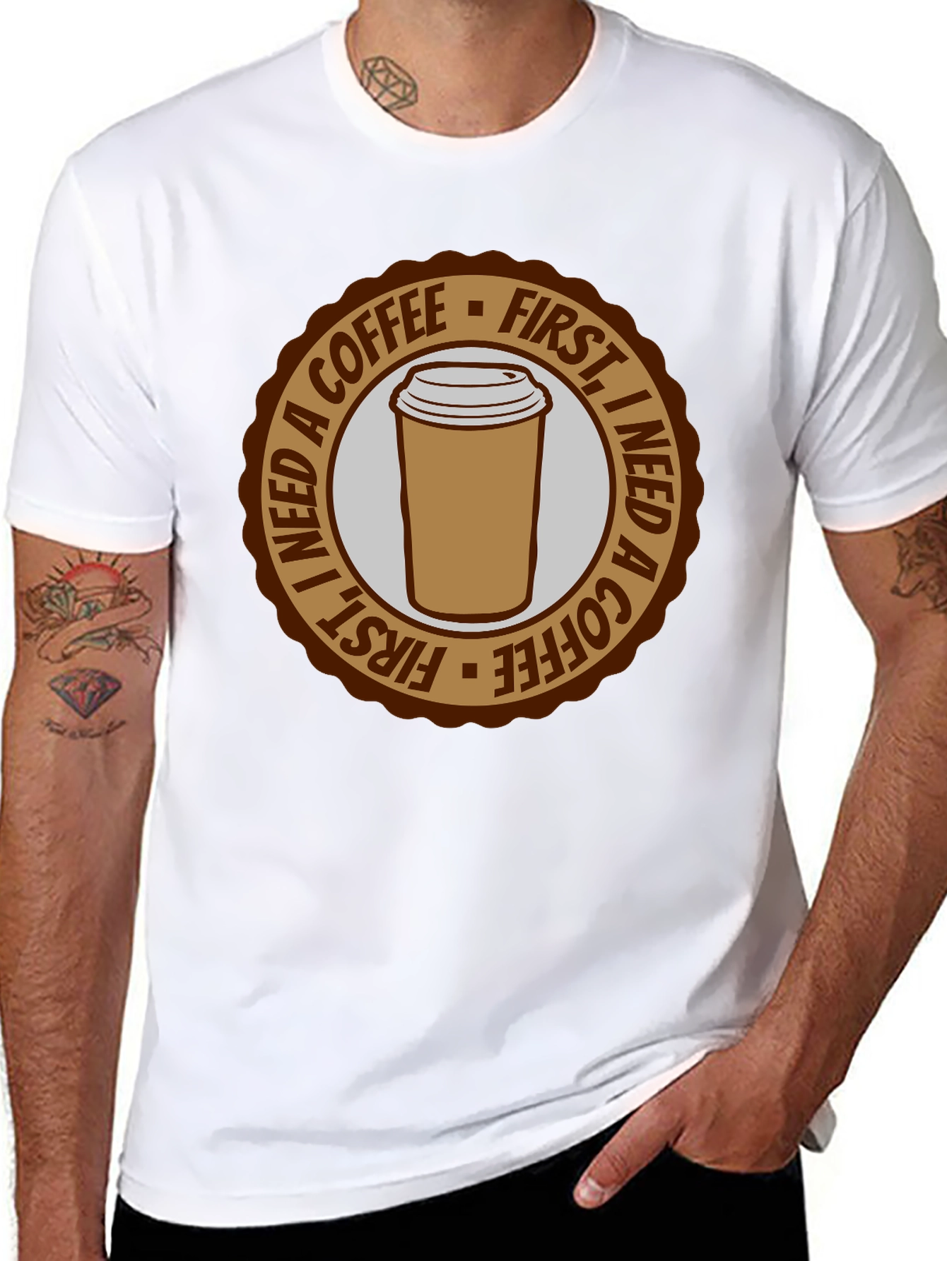 Coffee First T-Shirt - Unisex Graphic Tee