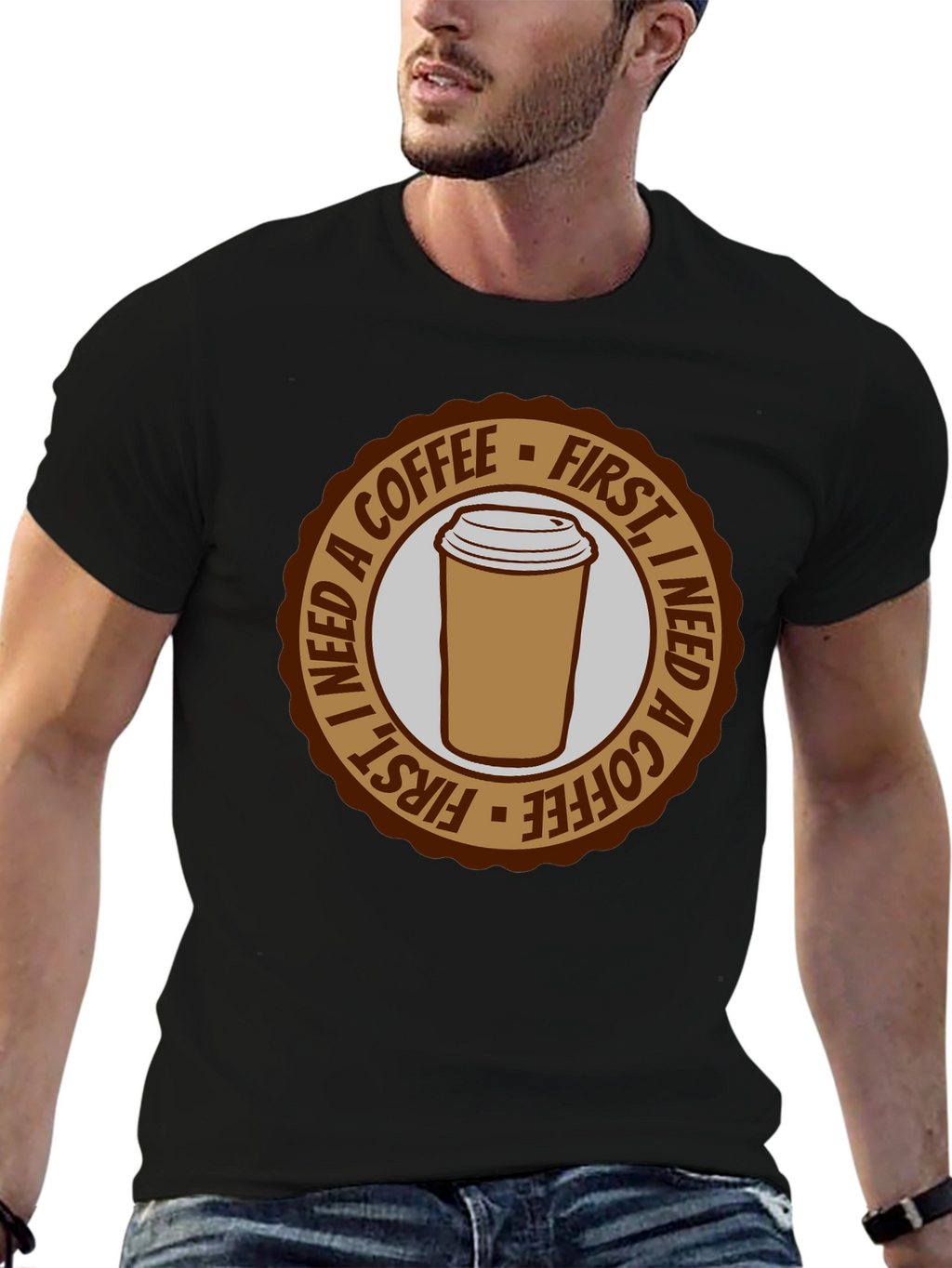 Coffee First T-Shirt - Unisex Graphic Tee