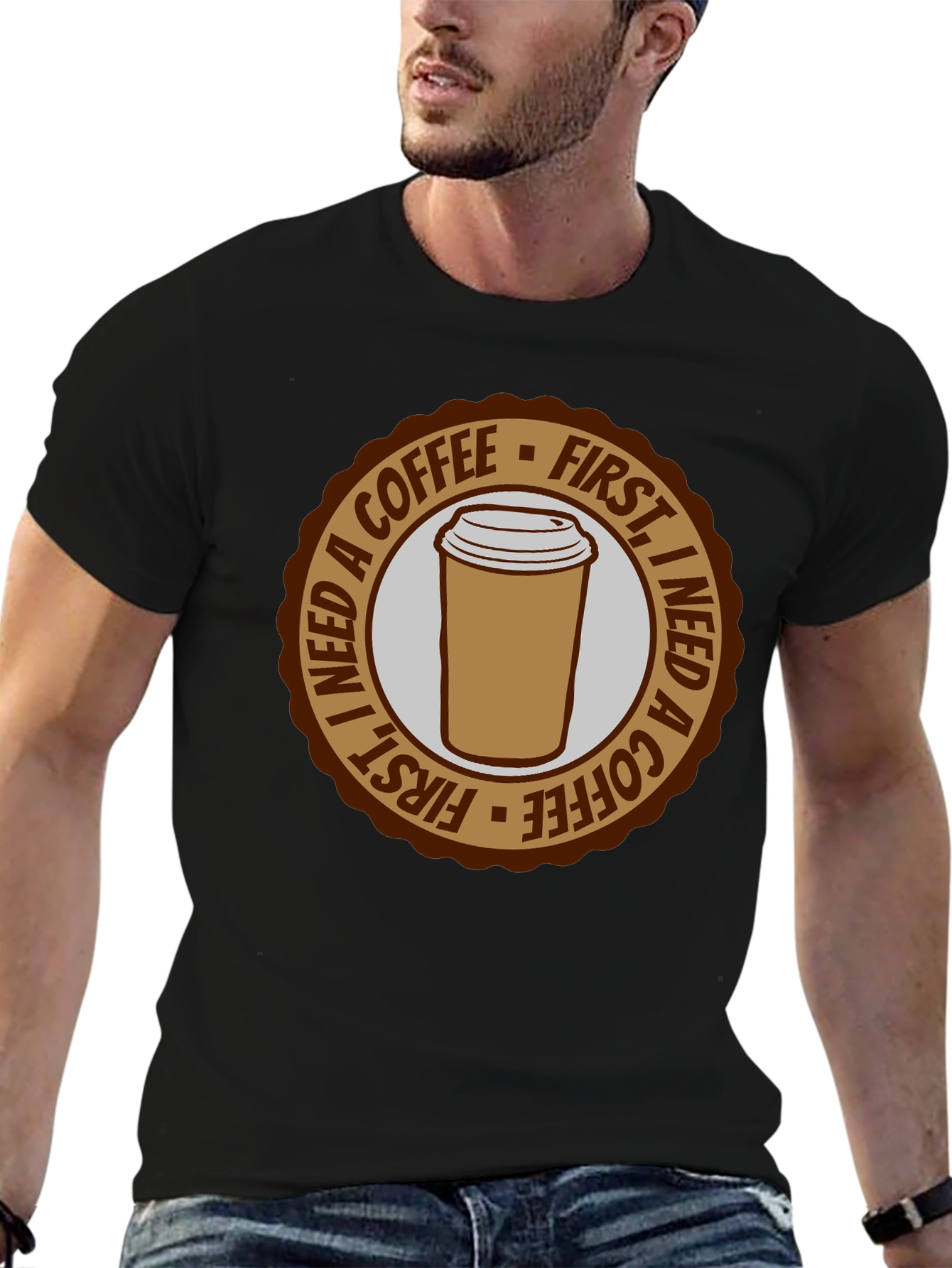 Coffee First T-Shirt - Unisex Graphic Tee