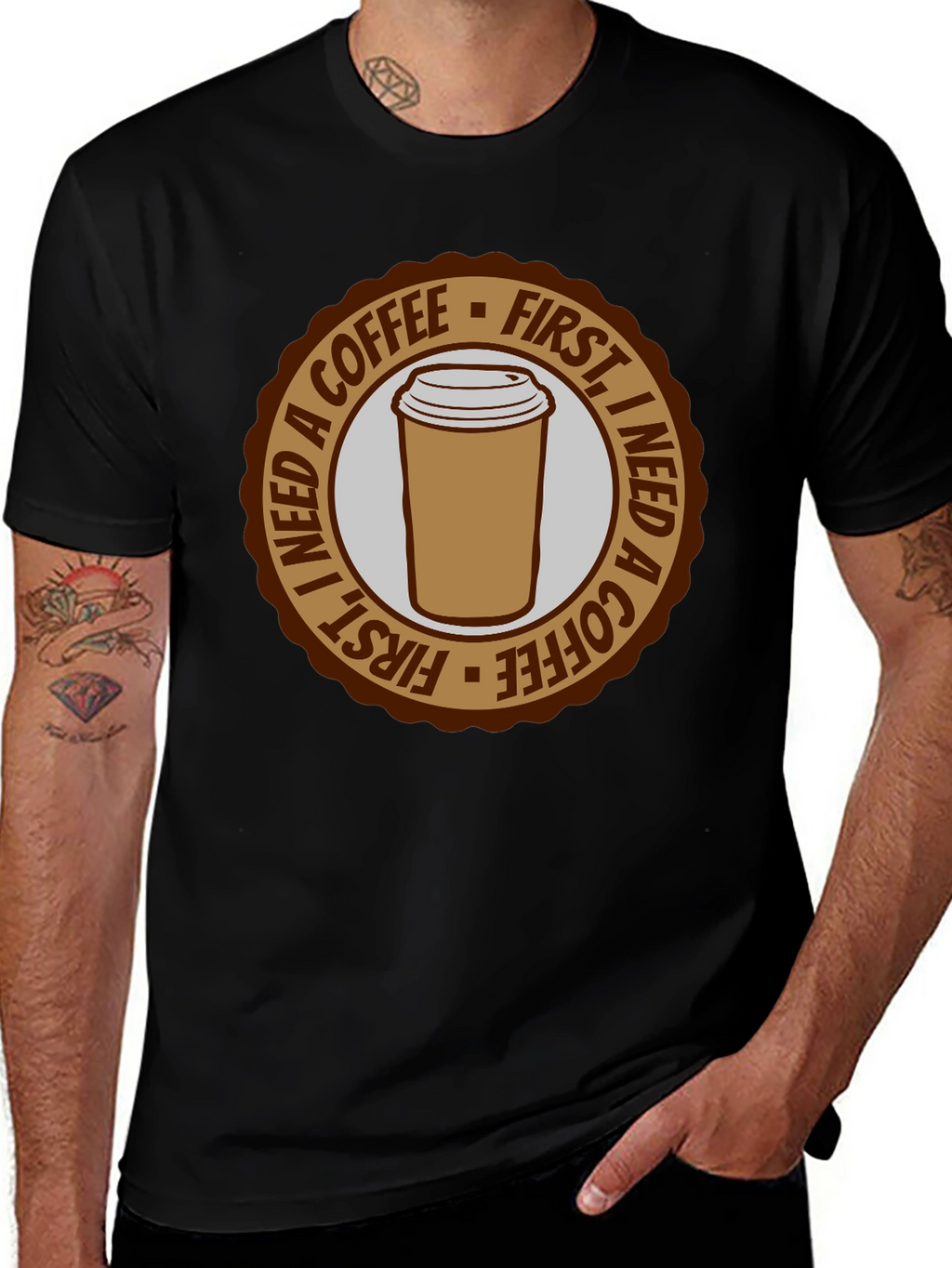 Coffee First T-Shirt - Unisex Graphic Tee