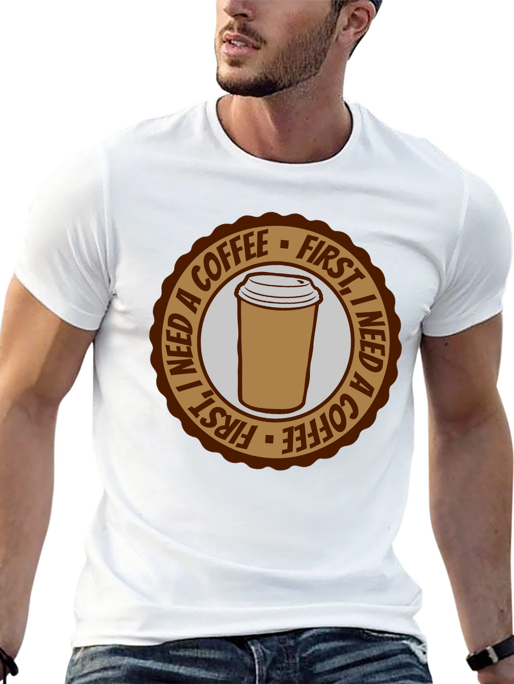 Coffee First T-Shirt - Unisex Graphic Tee