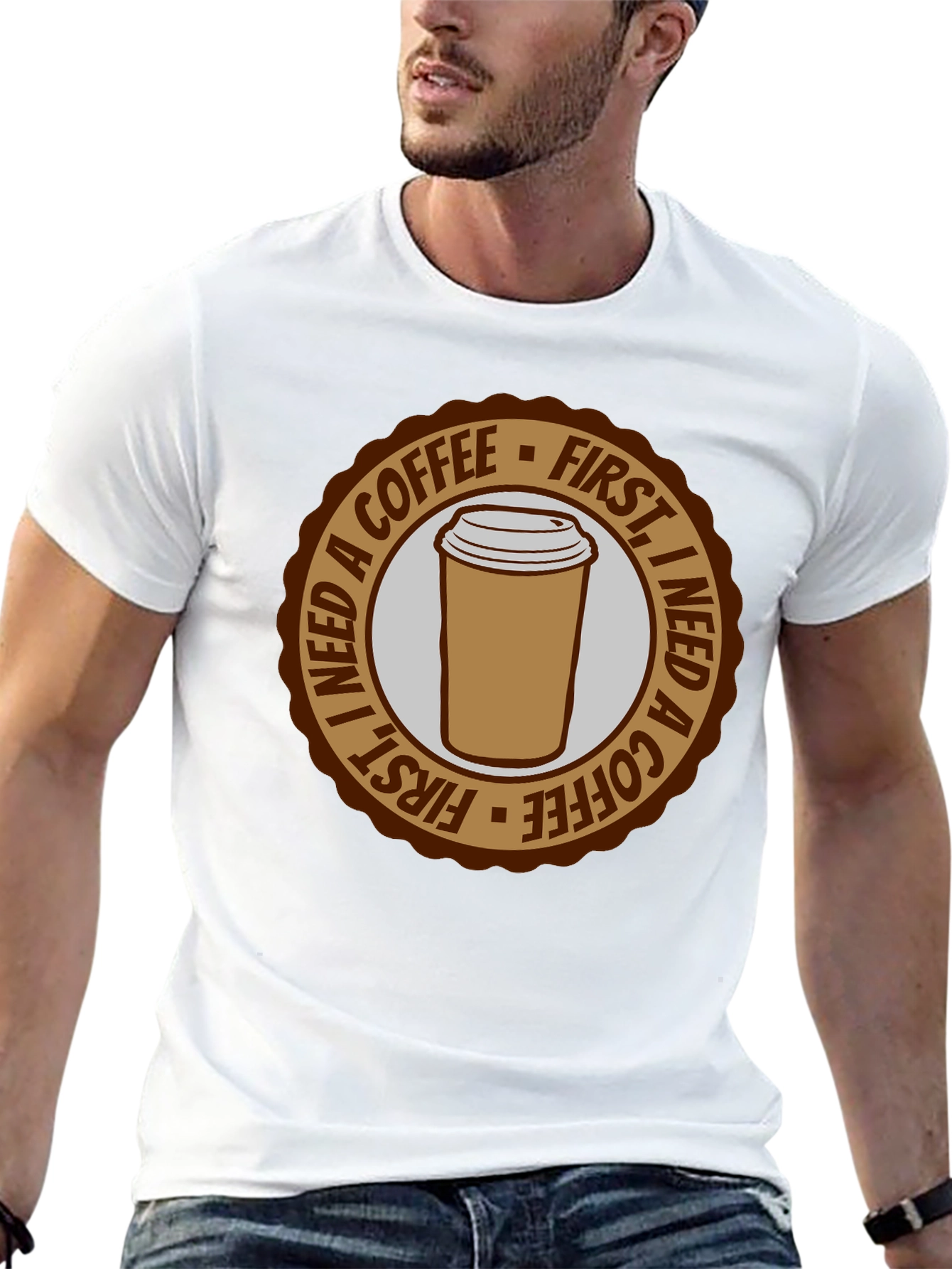 Coffee First T-Shirt - Unisex Graphic Tee