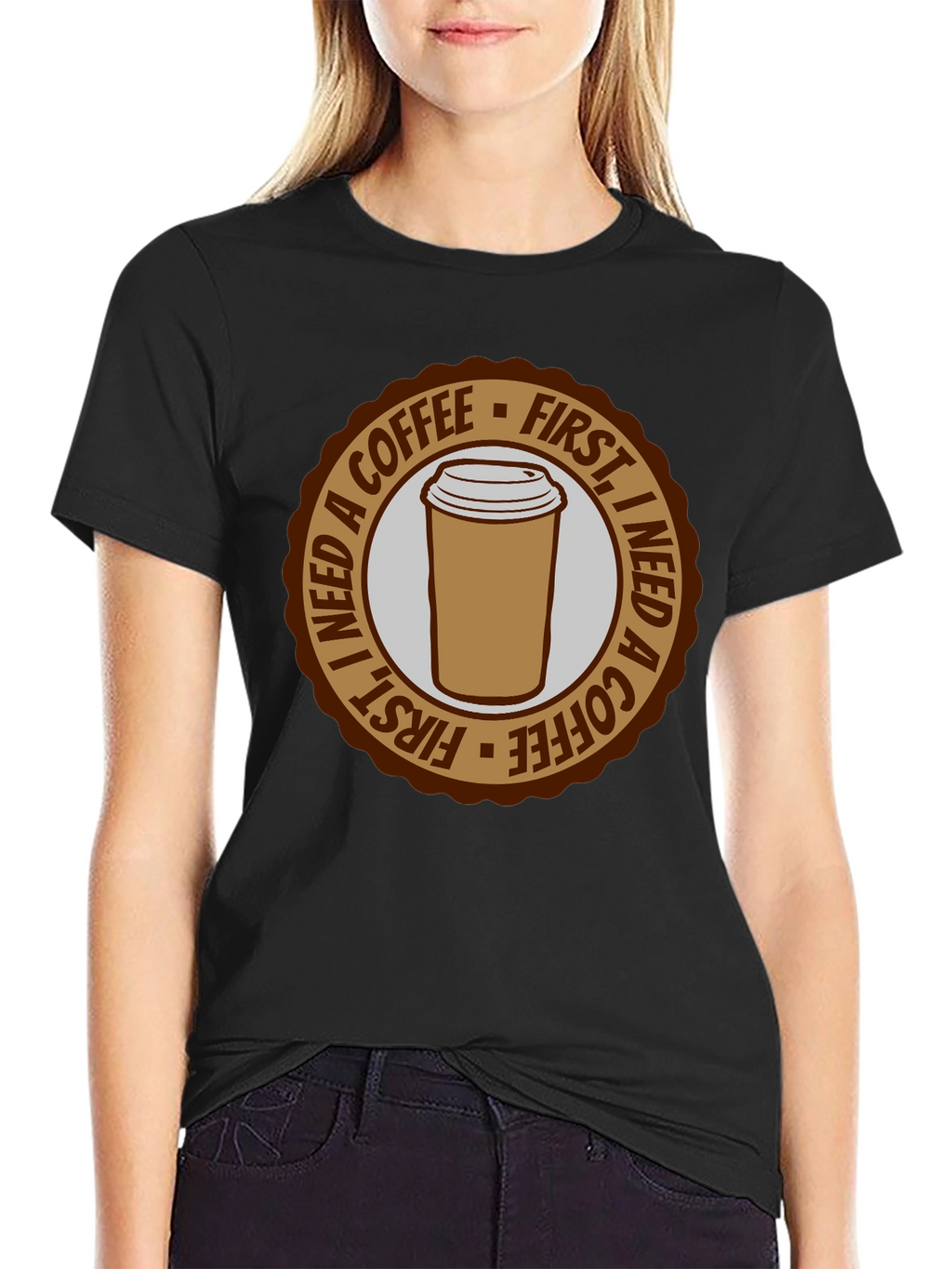 Coffee First T-Shirt - Unisex Graphic Tee