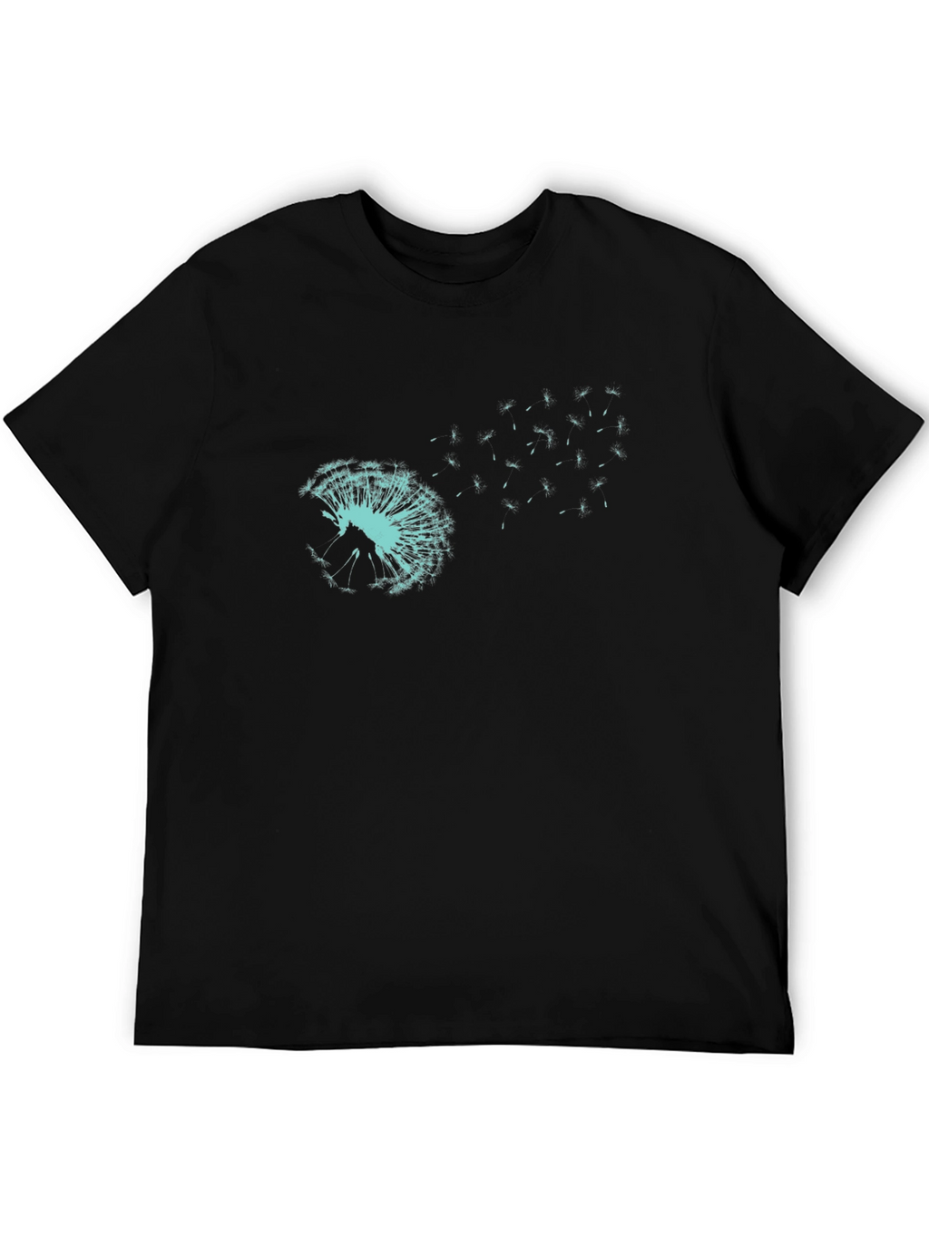 Dandelion Wish Black T-Shirt