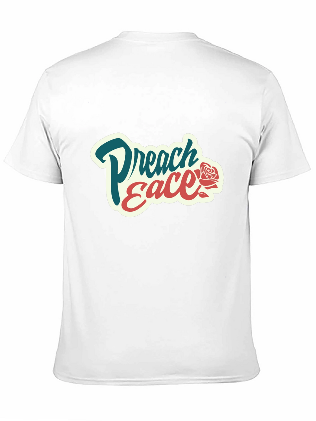 Preach Peace Graphic Tee - Black Cotton T-Shirt