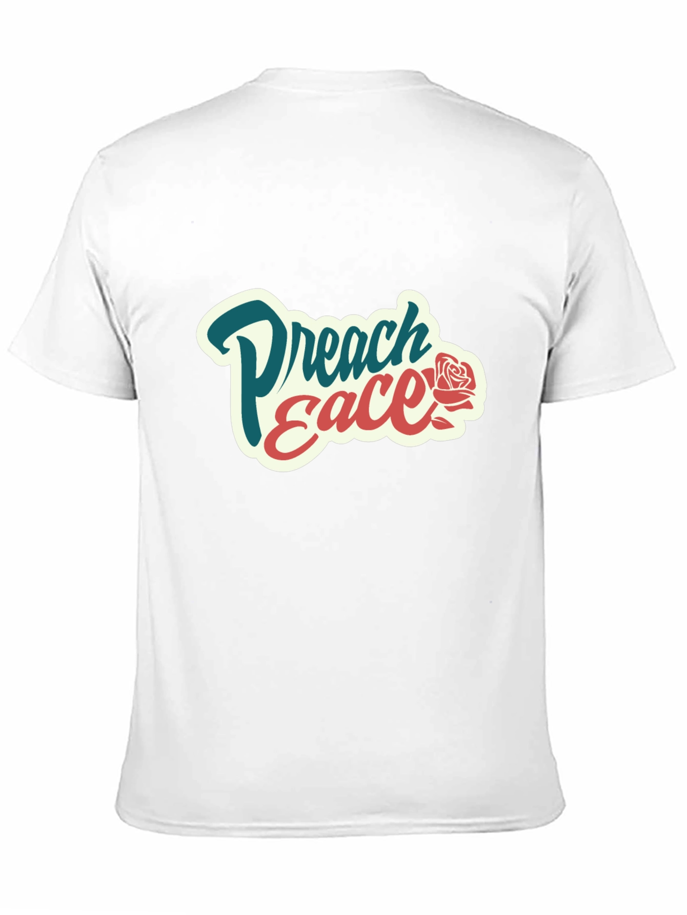 Preach Peace Graphic Tee - Black Cotton T-Shirt