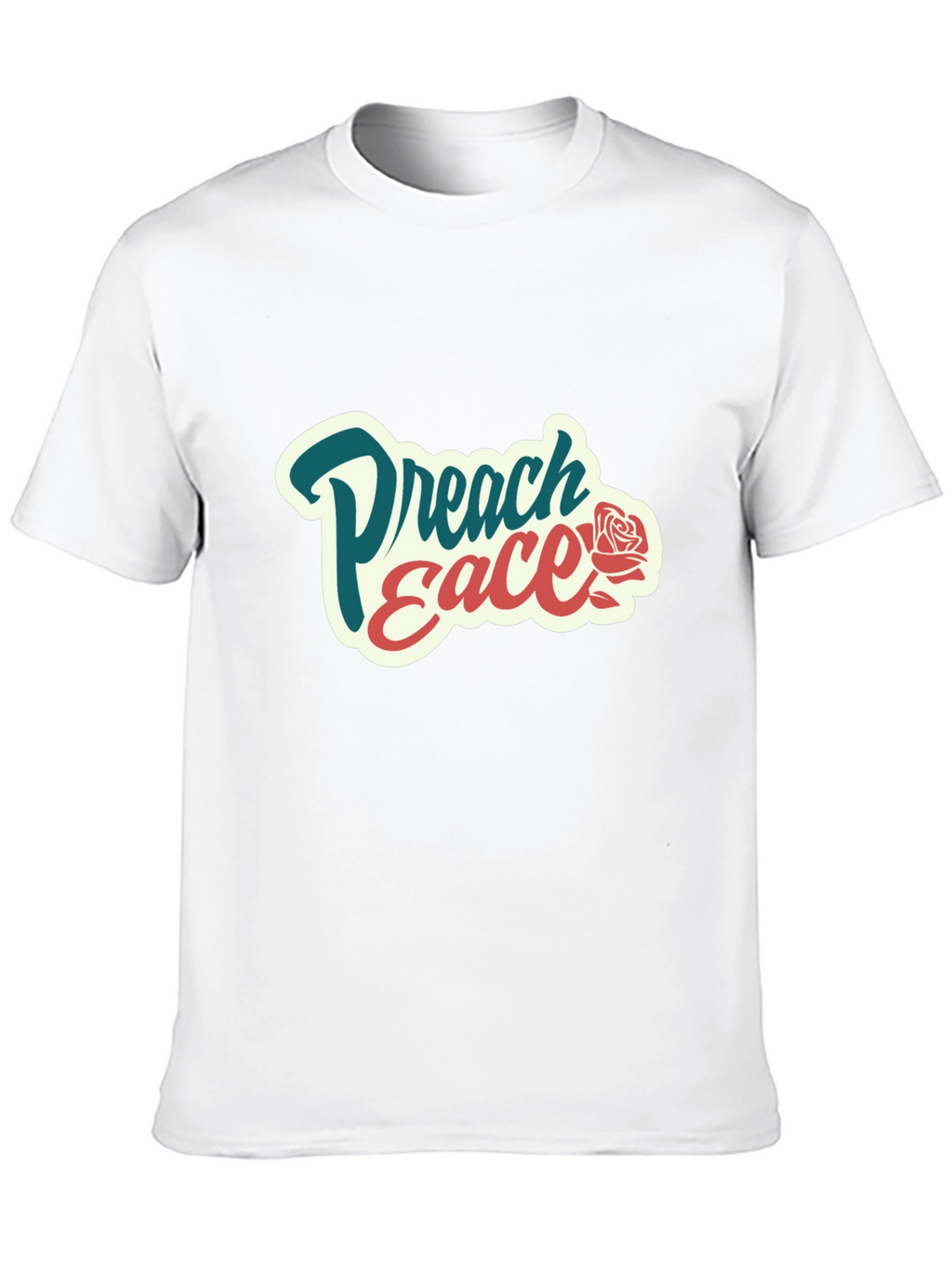 Preach Peace Graphic Tee - Black Cotton T-Shirt