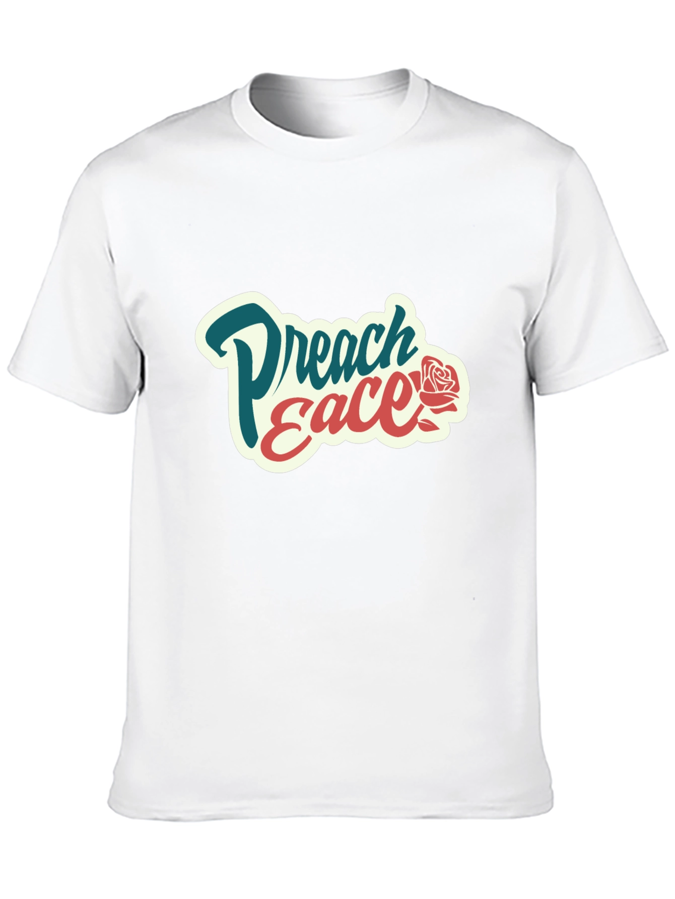 Preach Peace Graphic Tee - Black Cotton T-Shirt