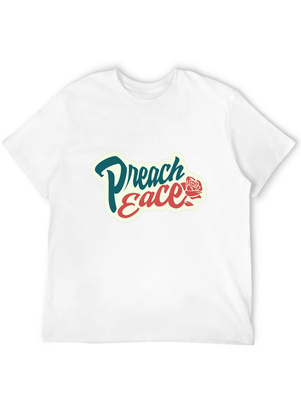 Preach Peace Graphic Tee - Black Cotton T-Shirt