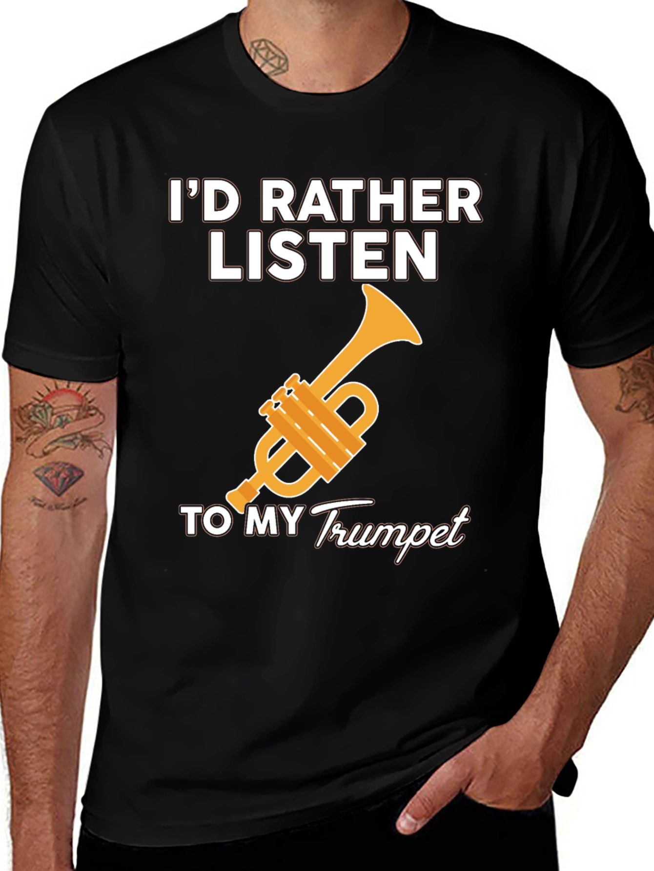 Id Rather Listen to my Trumpet T-Shirt