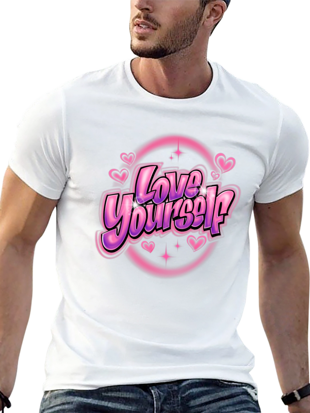 Love Yourself Black Graphic Tee