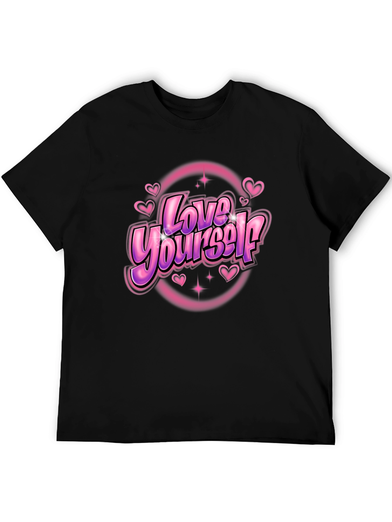 Love Yourself Black Graphic Tee