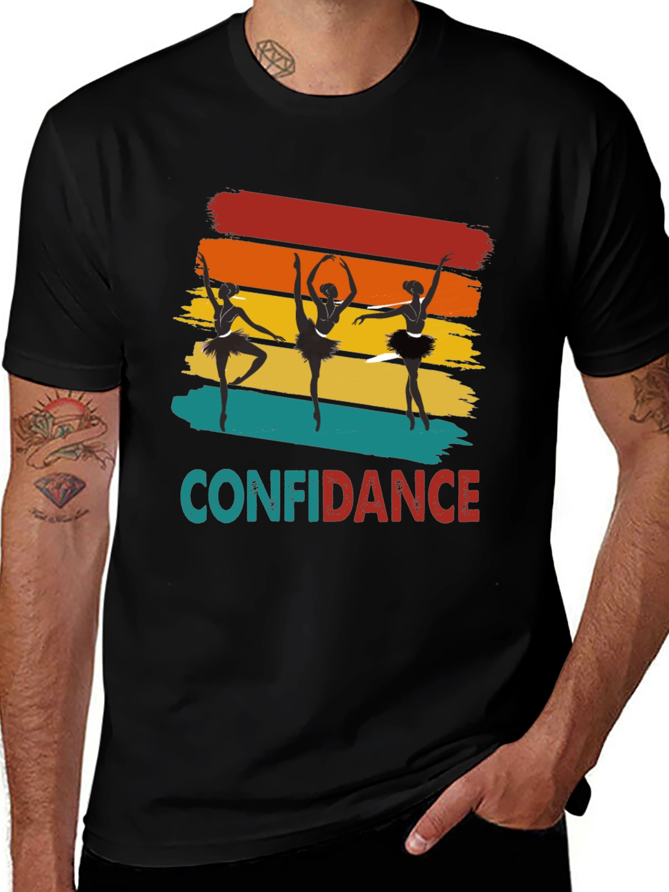 Confidence Ballerina T-Shirt - Vintage Style