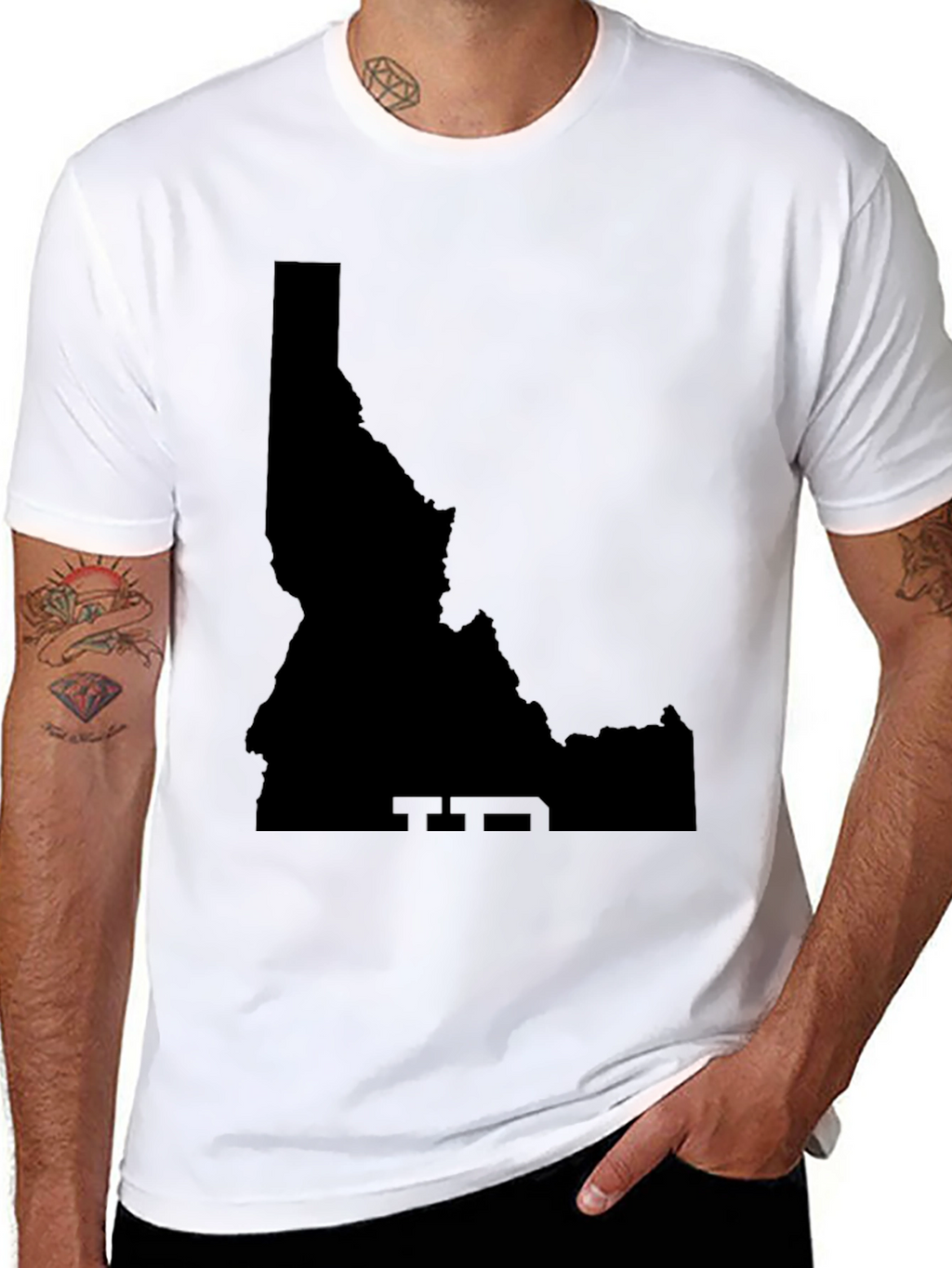 Idaho State Outline Graphic Tee
