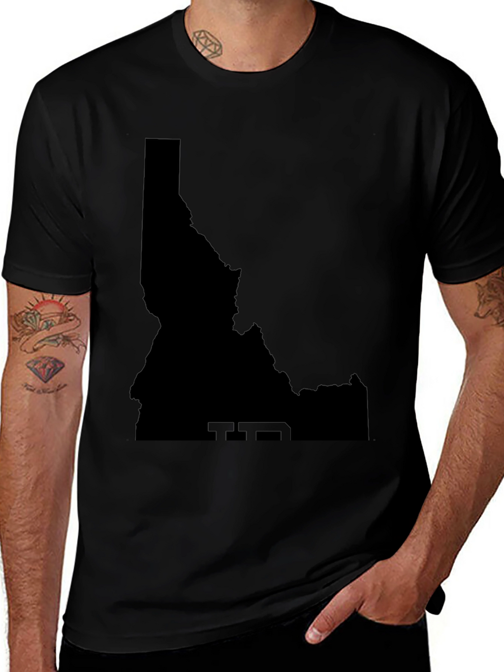 Idaho State Outline Graphic Tee