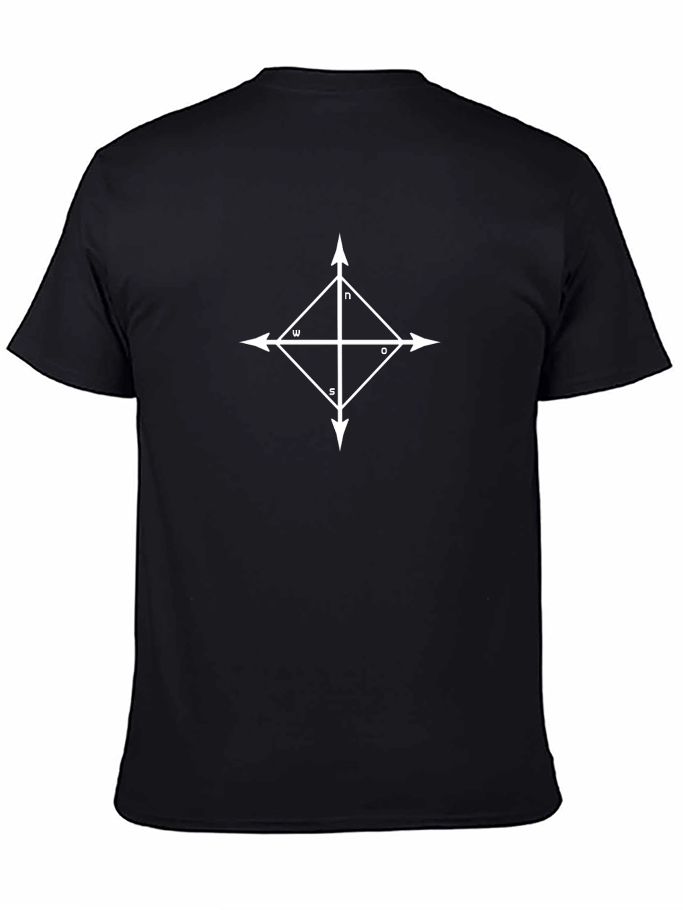 Directional Graphic Tee - Compass Rose Design