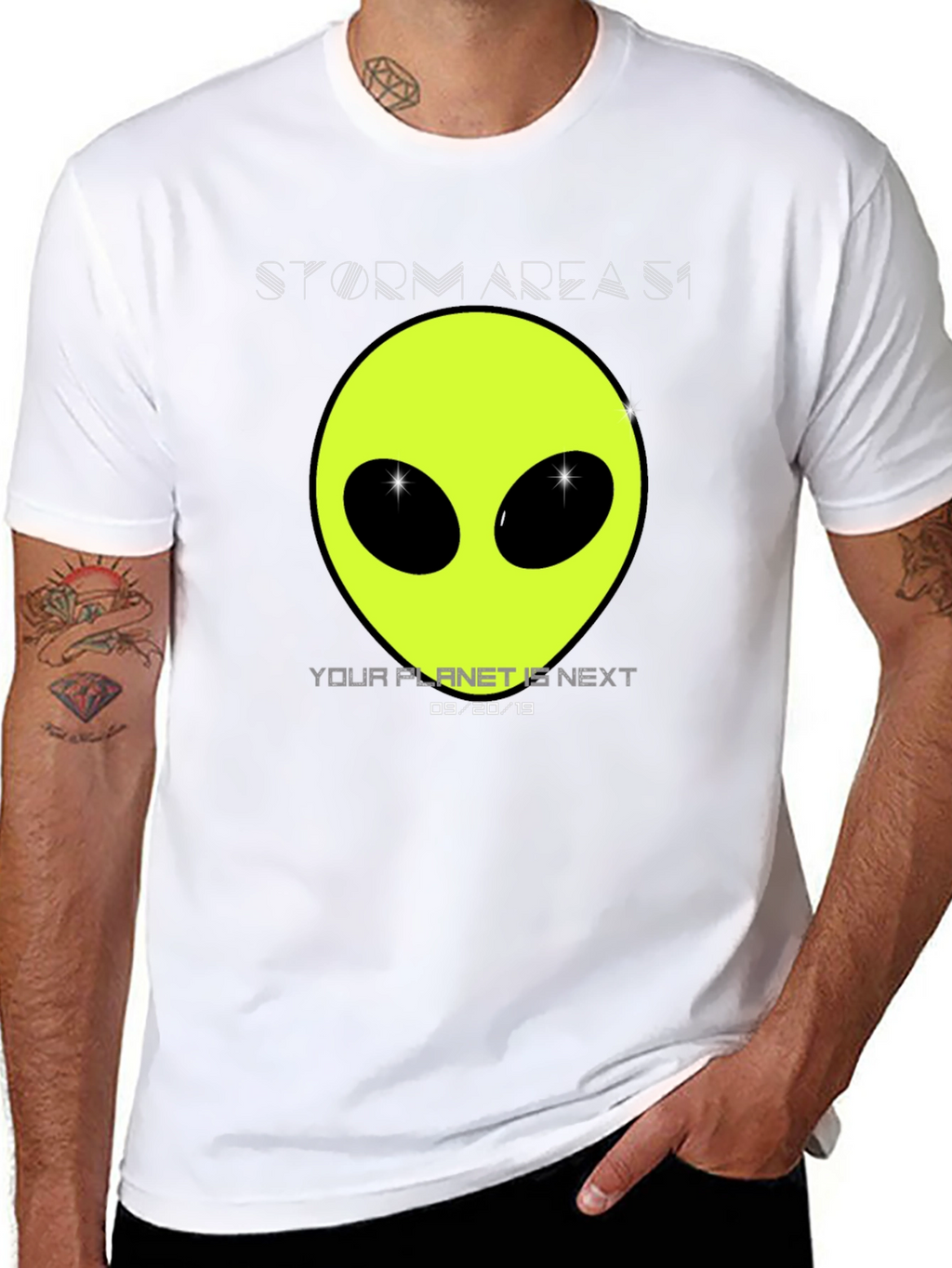 Storm Area 51 Alien Graphic Tee