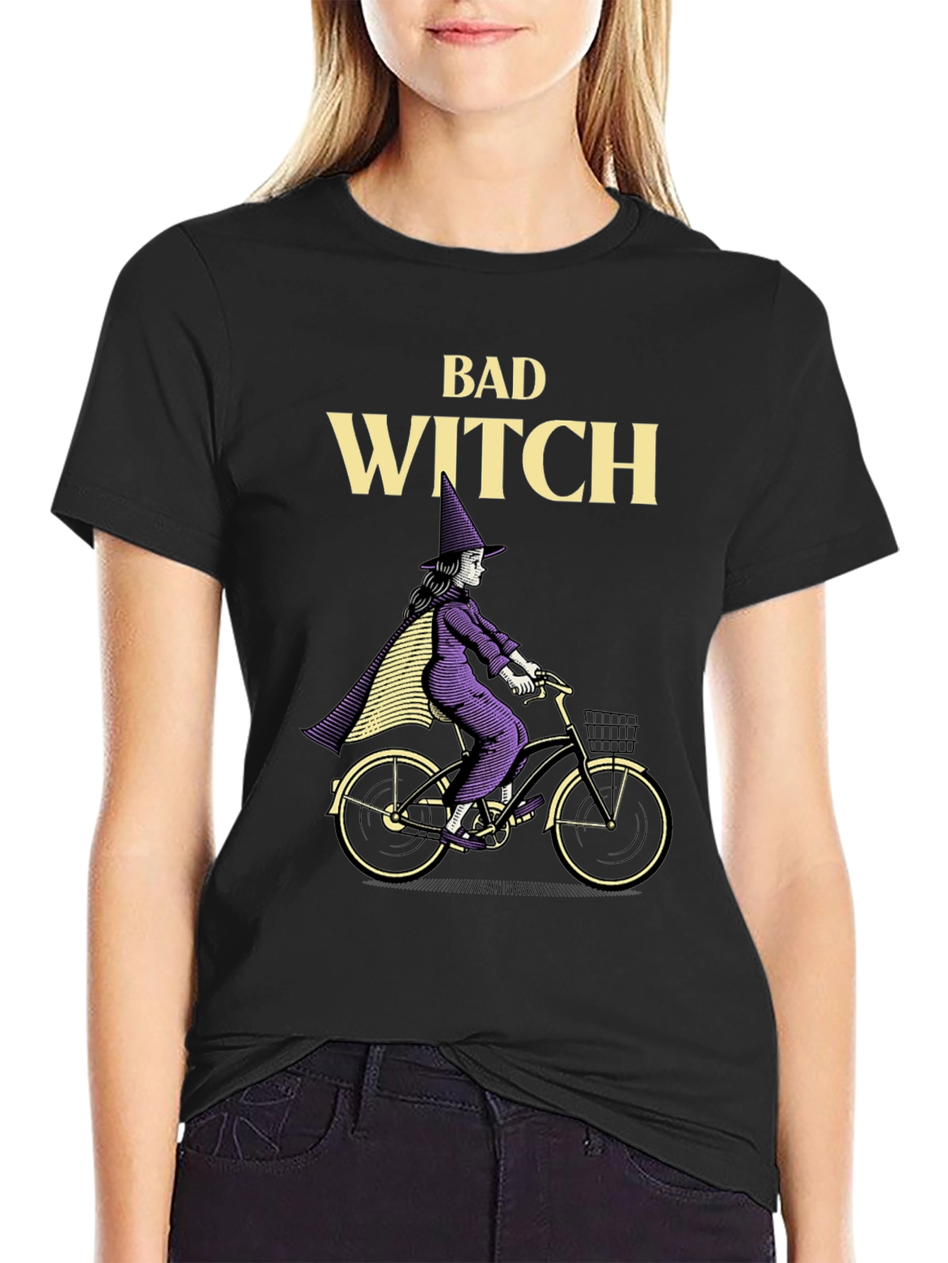 Bad Witch T-Shirt - Halloween Bike Ride Tee