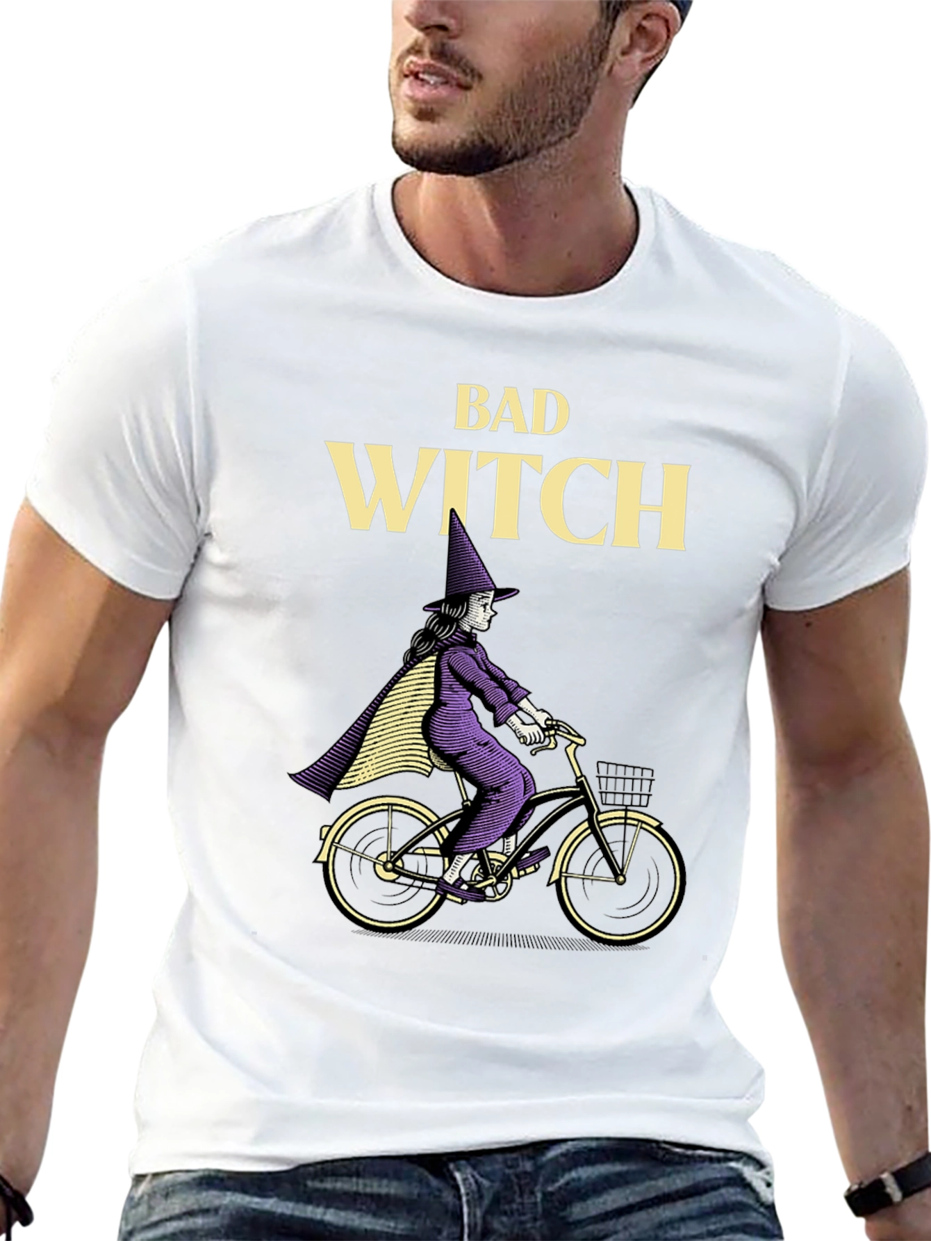 Bad Witch T-Shirt - Halloween Bike Ride Tee