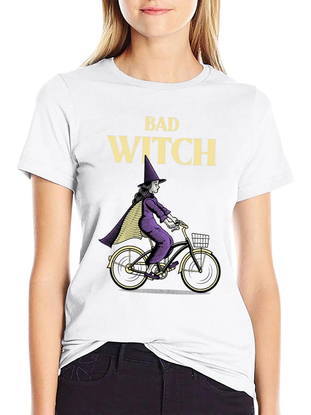 Bad Witch T-Shirt - Halloween Bike Ride Tee