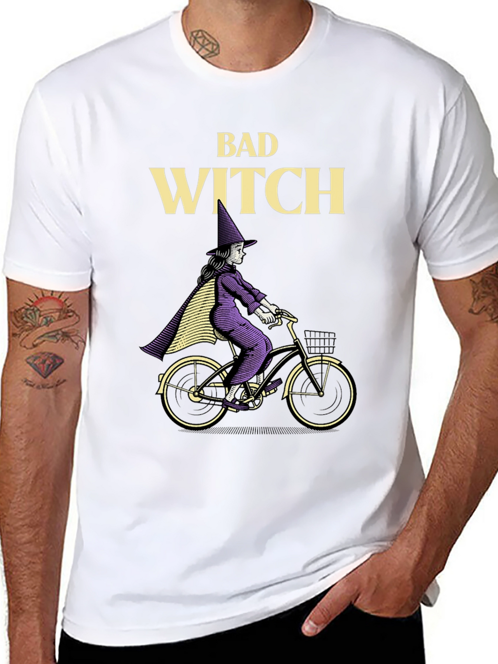 Bad Witch T-Shirt - Halloween Bike Ride Tee