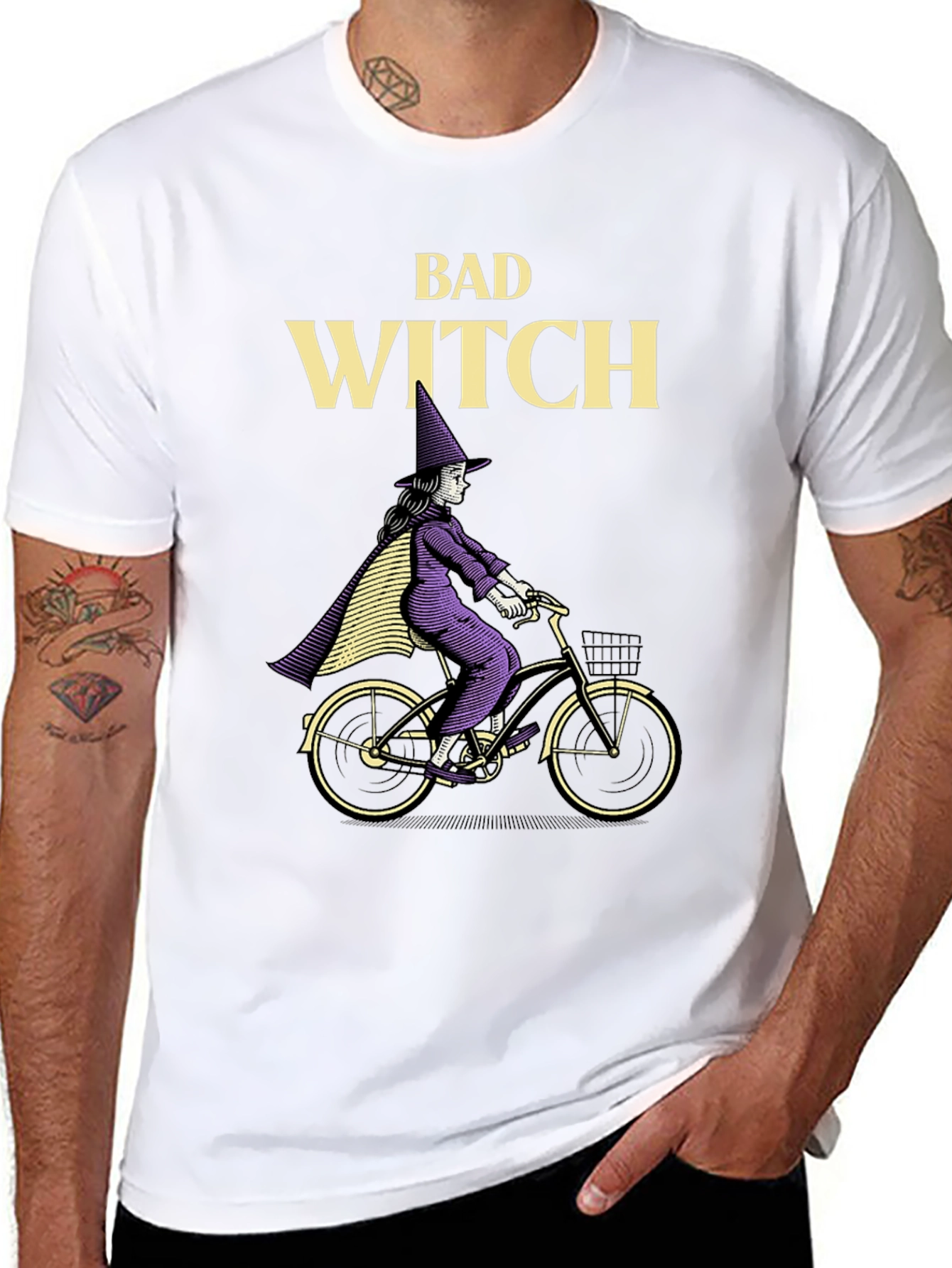 Bad Witch T-Shirt - Halloween Bike Ride Tee