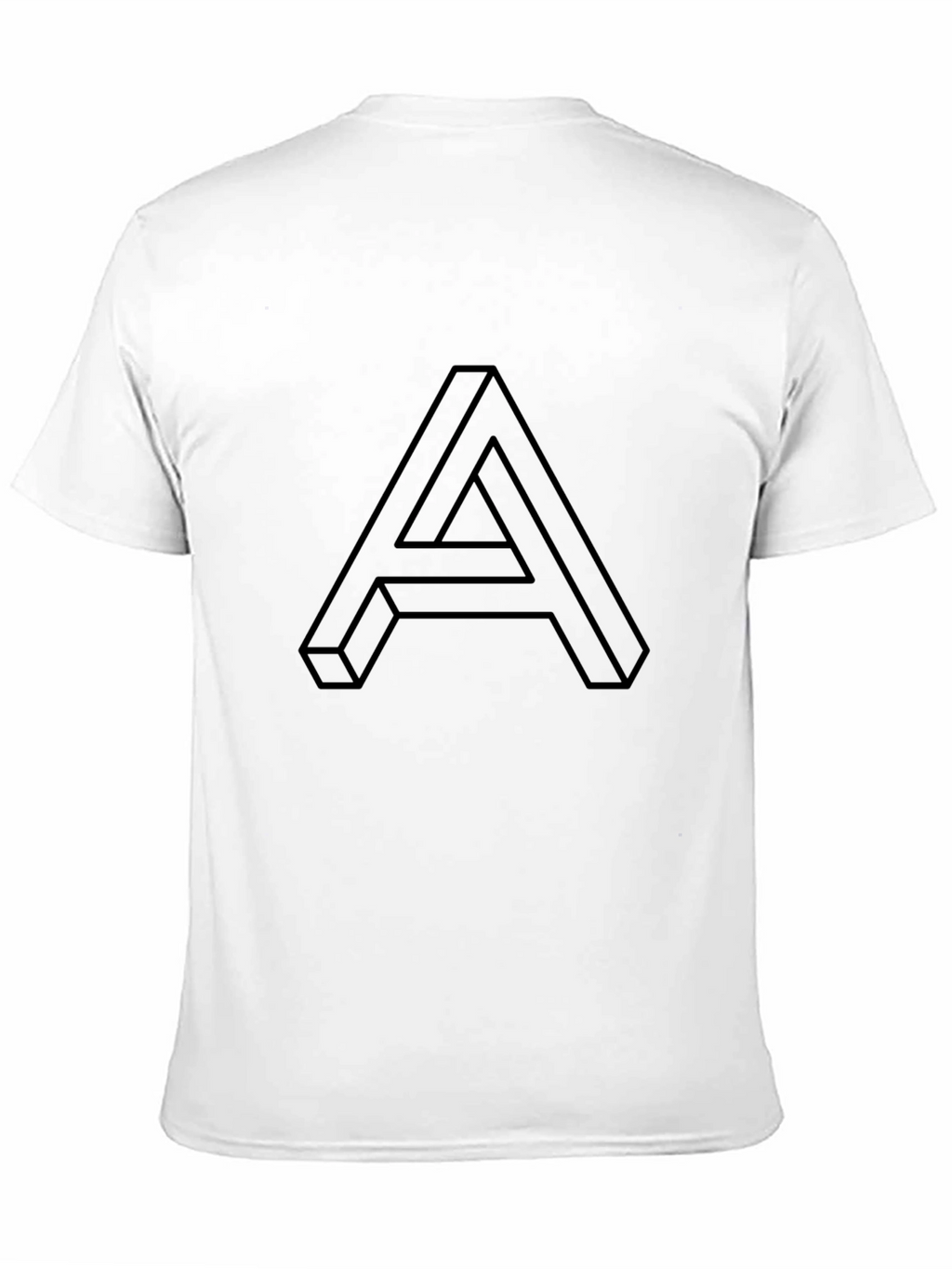 Optical Illusion Letter A Graphic Tee