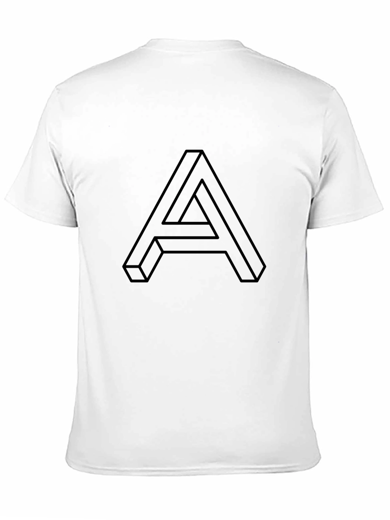 Optical Illusion Letter A Graphic Tee