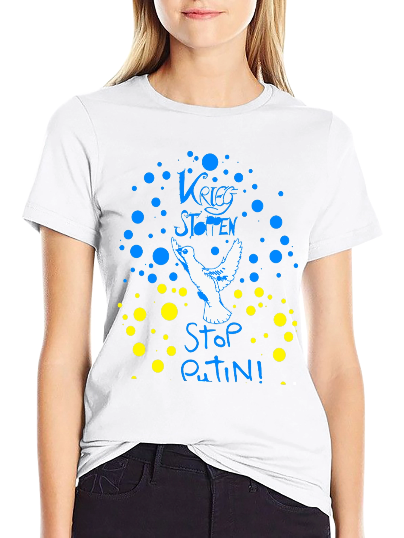 Stop War Dove Graphic T-Shirt