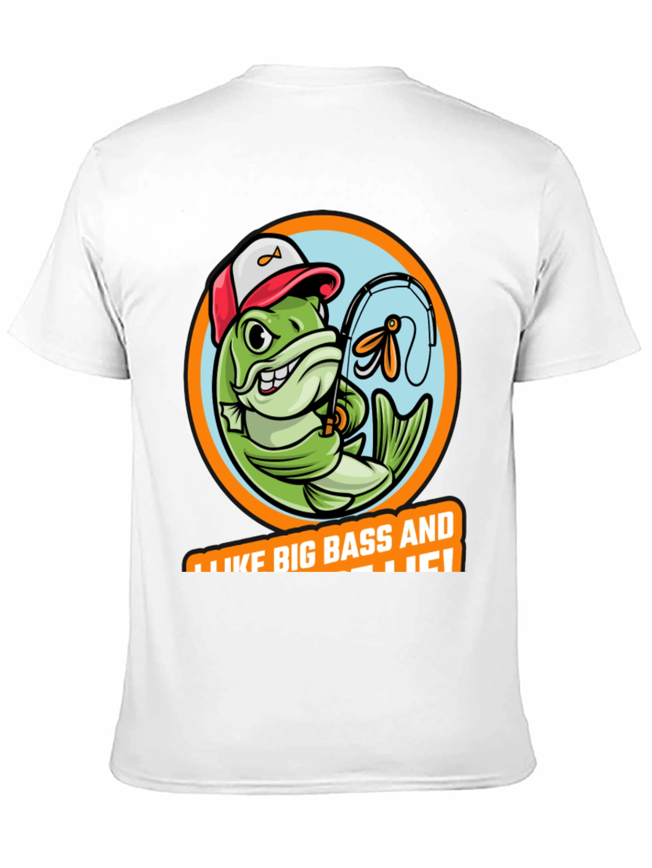 Funny Fishing T-Shirt: I Like Big Bass!
