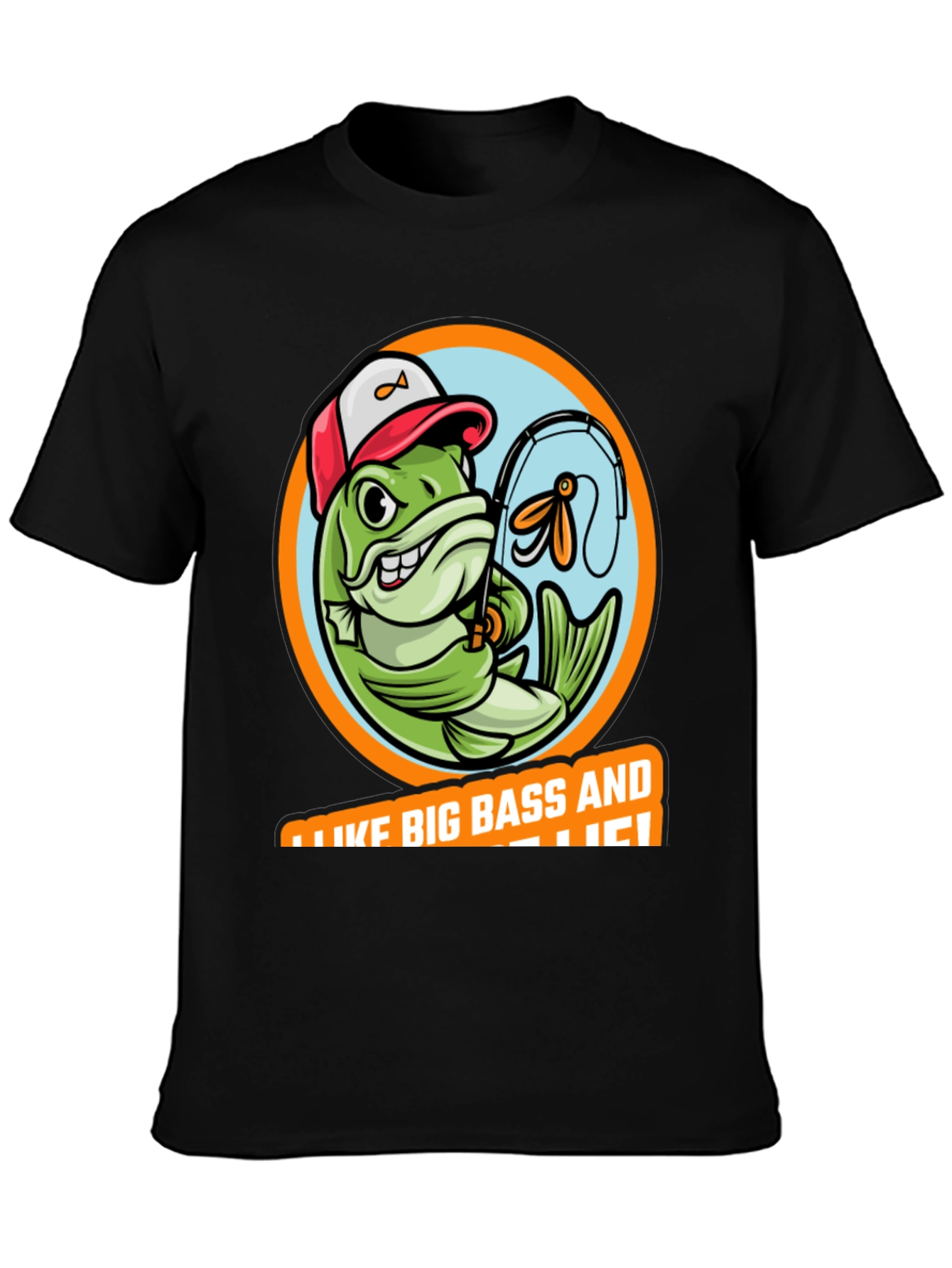Funny Fishing T-Shirt: I Like Big Bass!
