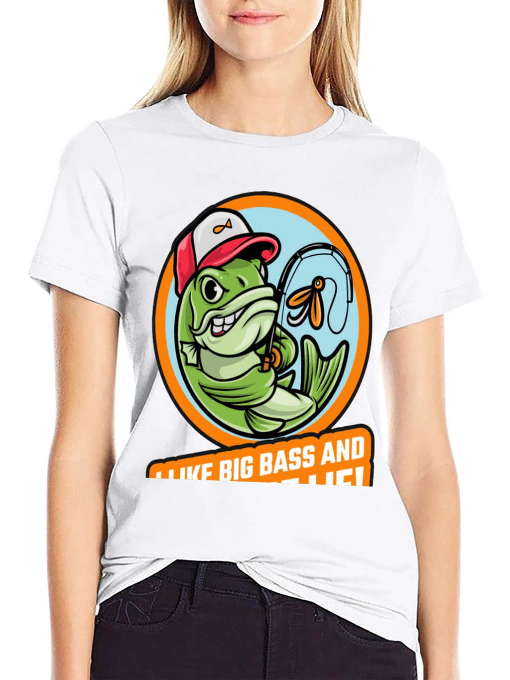 Funny Fishing T-Shirt: I Like Big Bass!