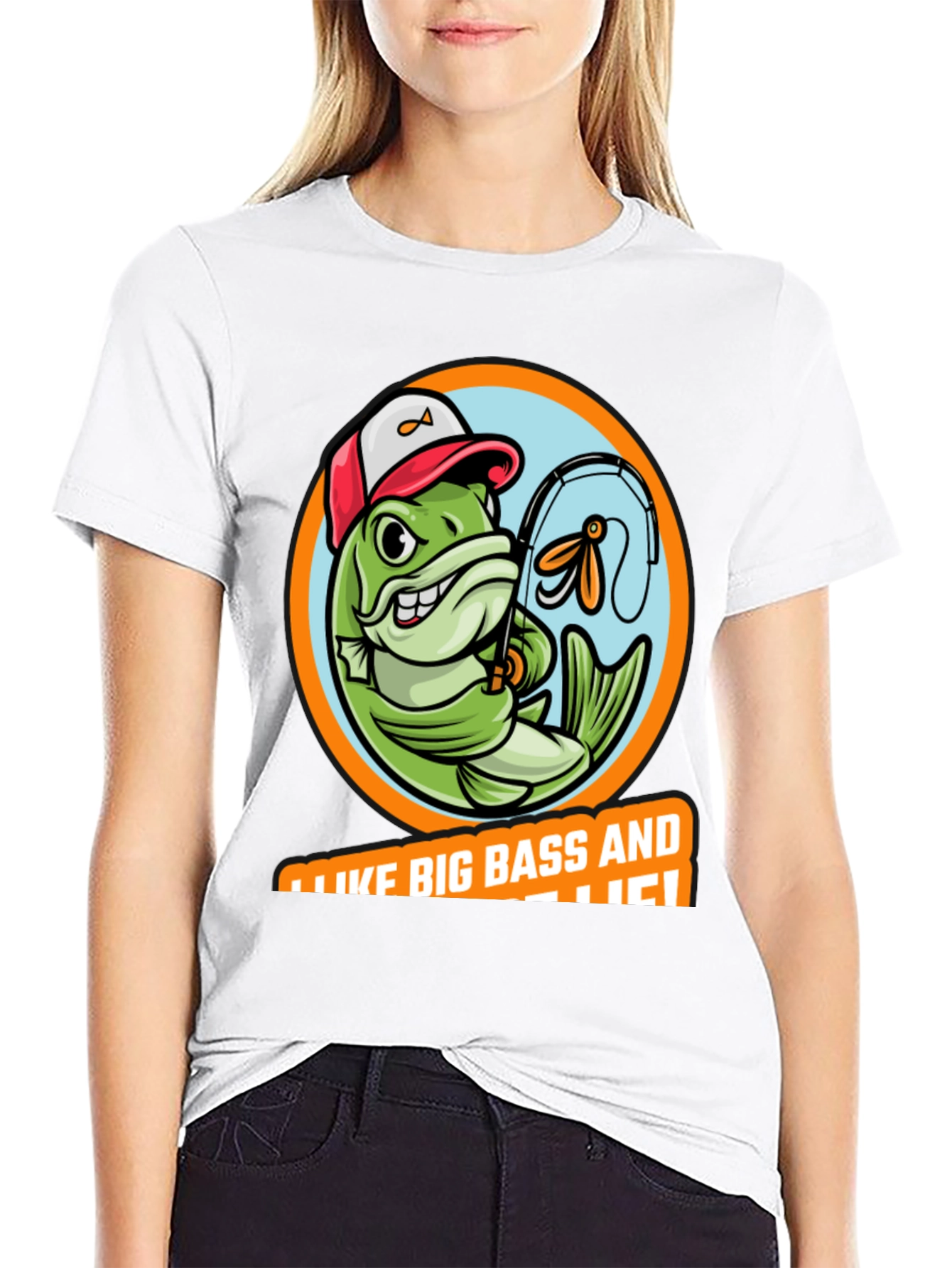 Funny Fishing T-Shirt: I Like Big Bass!