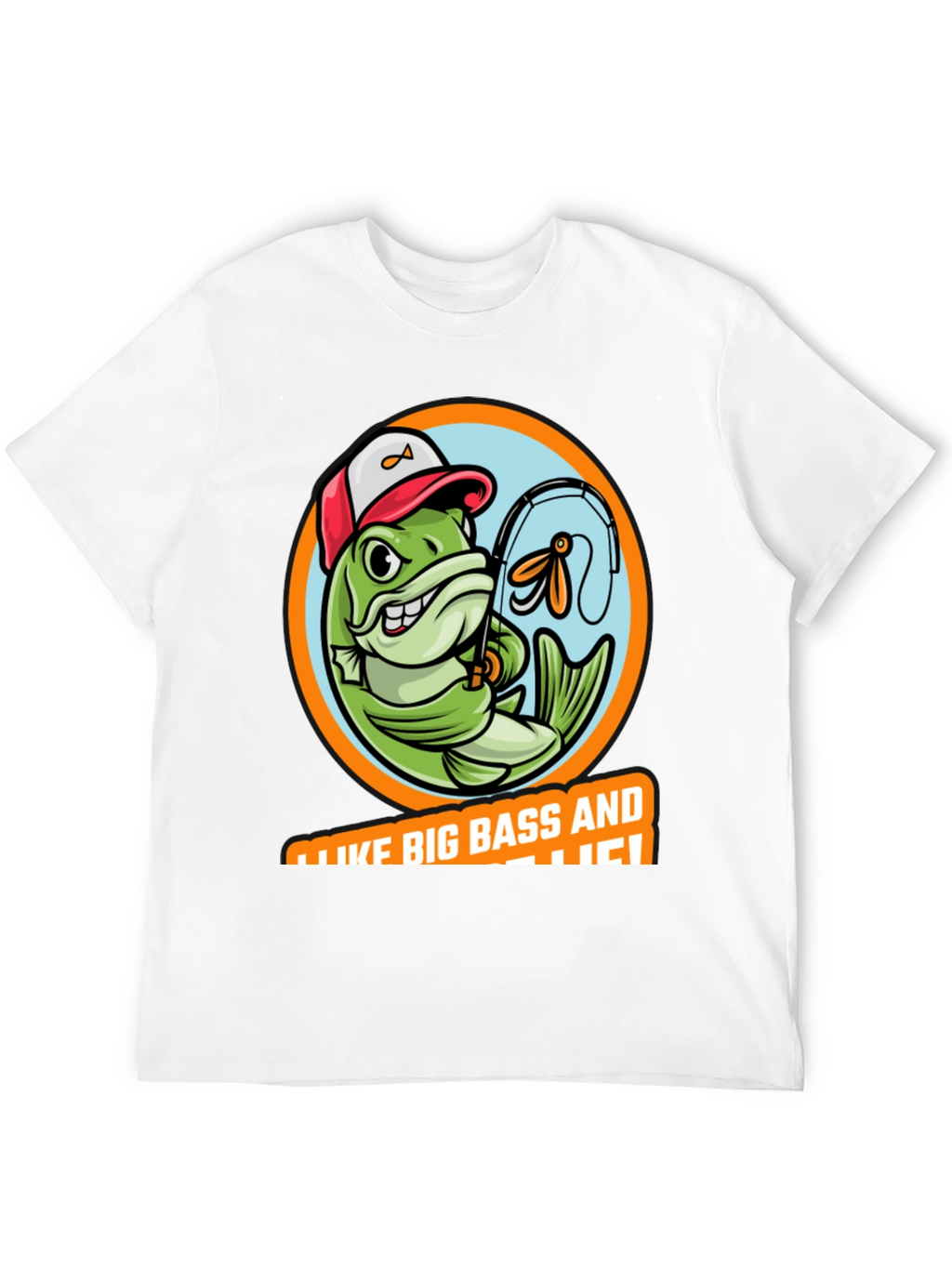 Funny Fishing T-Shirt: I Like Big Bass!